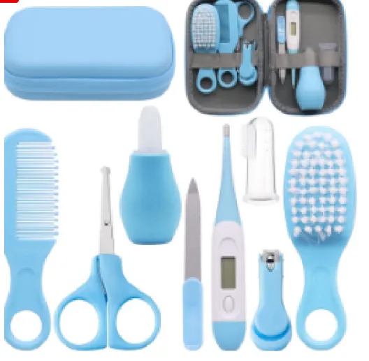 Baby Grooming Kit 8pcs In Zip Around Hard Case