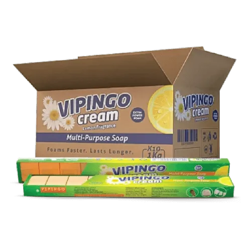 [Box: (20 x 1Kg)] Vipingo Cream Multipurpose Soap Box: (20 x 1Kg)